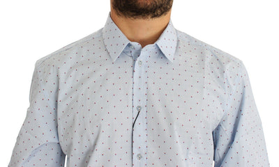 Blue Patterned MARTINI Slim Fit Shirt