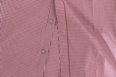 Red Checkered GOLD Slim Fit Dress Shirt