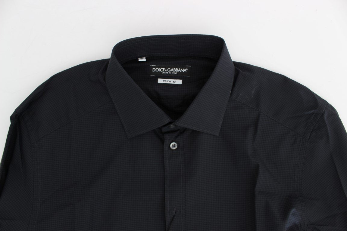 Blue Checkered Slim Fit GOLD Casual Shirt