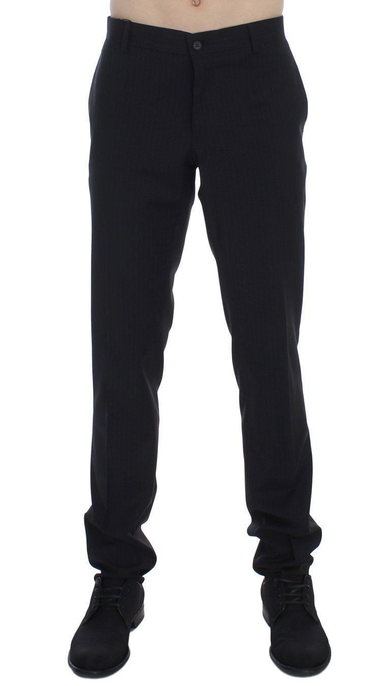 Black Striped Dress Formal Pants