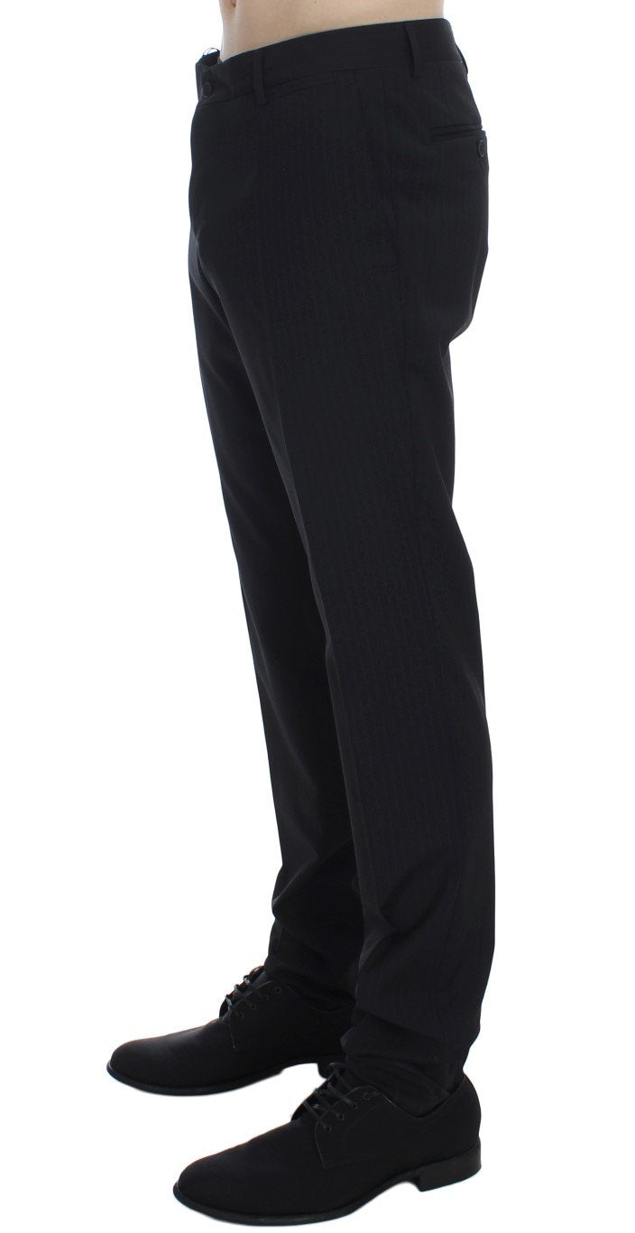 Black Striped Dress Formal Pants