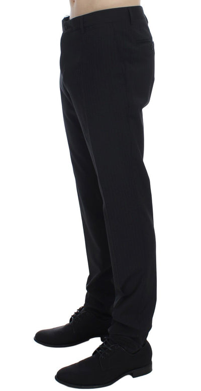 Black Striped Dress Formal Pants