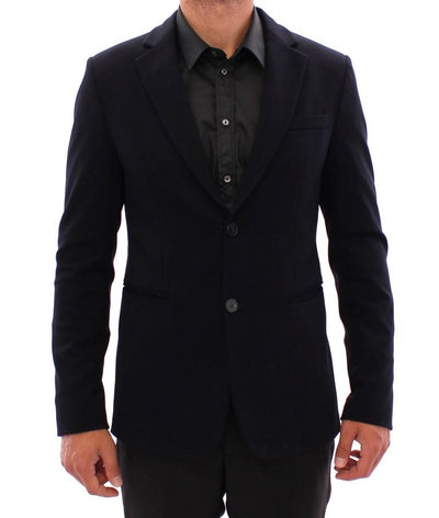 Marine blue slim fit blazer