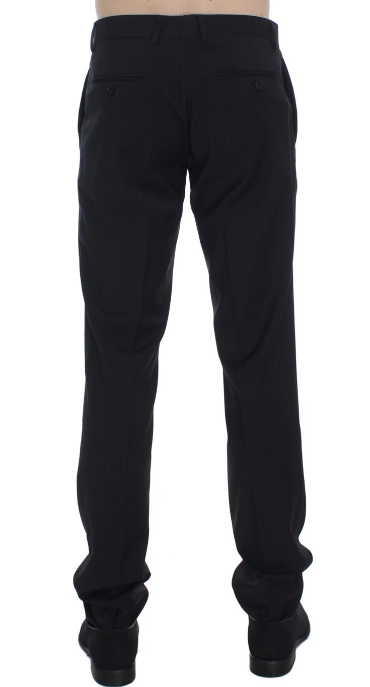 Black Striped Dress Formal Pants