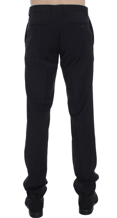 Black Striped Dress Formal Pants