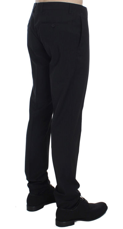 Black Striped Dress Formal Pants