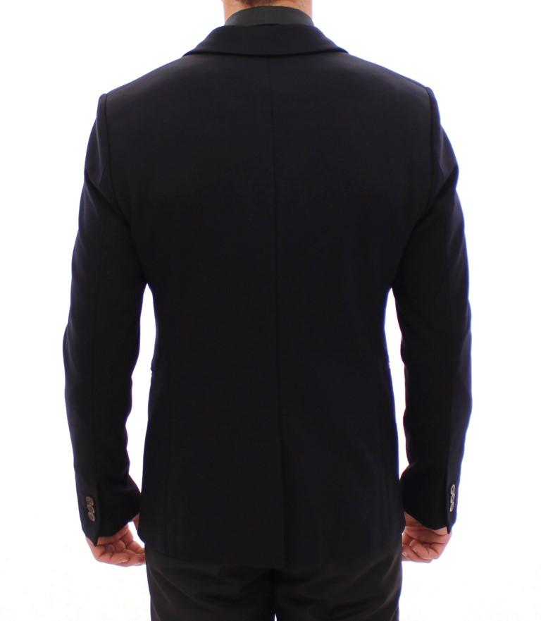 Marine blue slim fit blazer