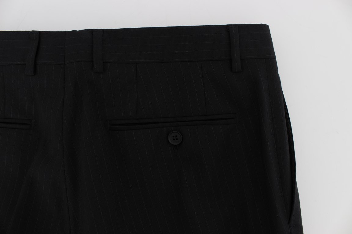 Black Striped Dress Formal Pants