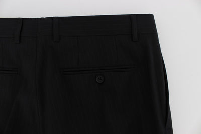 Black Striped Dress Formal Pants