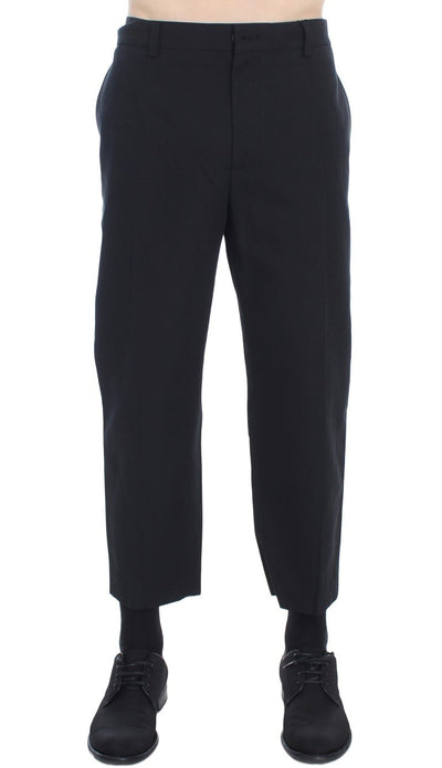 Black 3/4 Length Casual Pants
