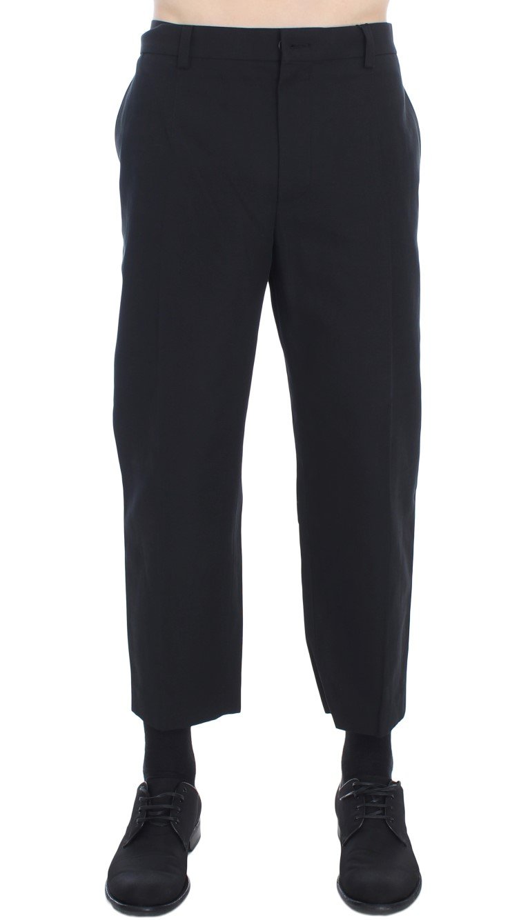 Black 3/4 Length Casual Pants