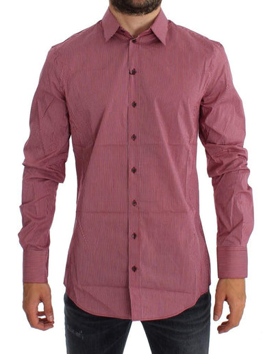 Red Checkered Slim Fit SICILIA Shirt