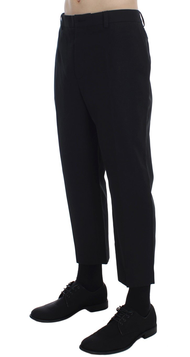 Black 3/4 Length Casual Pants