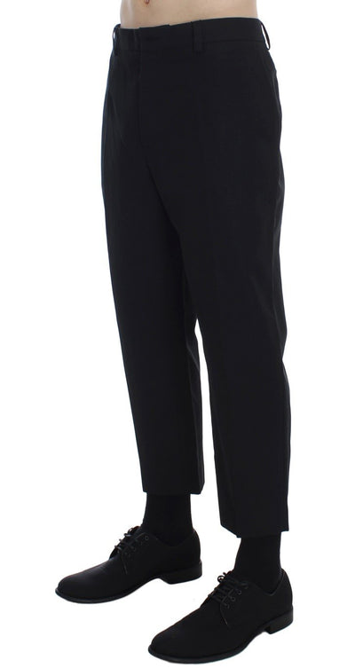 Black 3/4 Length Casual Pants