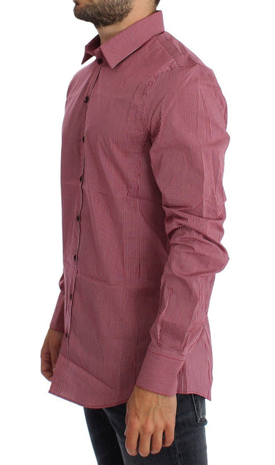 Red Checkered Slim Fit SICILIA Shirt