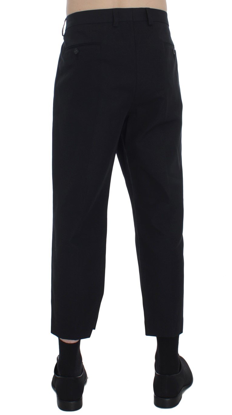 Black 3/4 Length Casual Pants