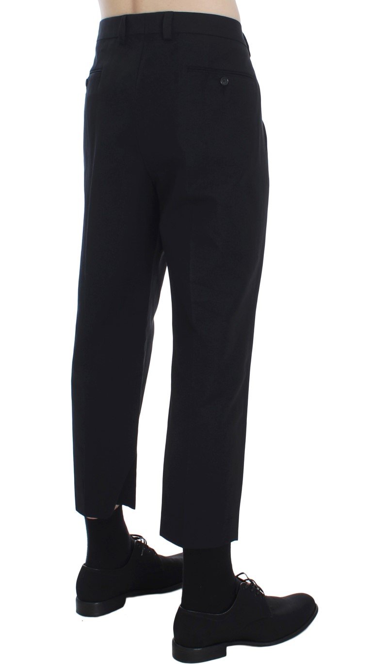 Black 3/4 Length Casual Pants