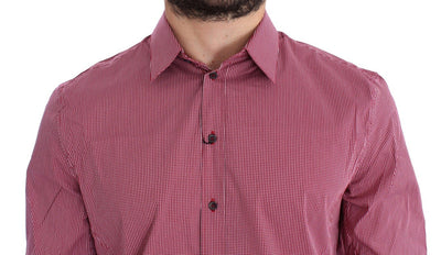 Red Checkered Slim Fit SICILIA Shirt