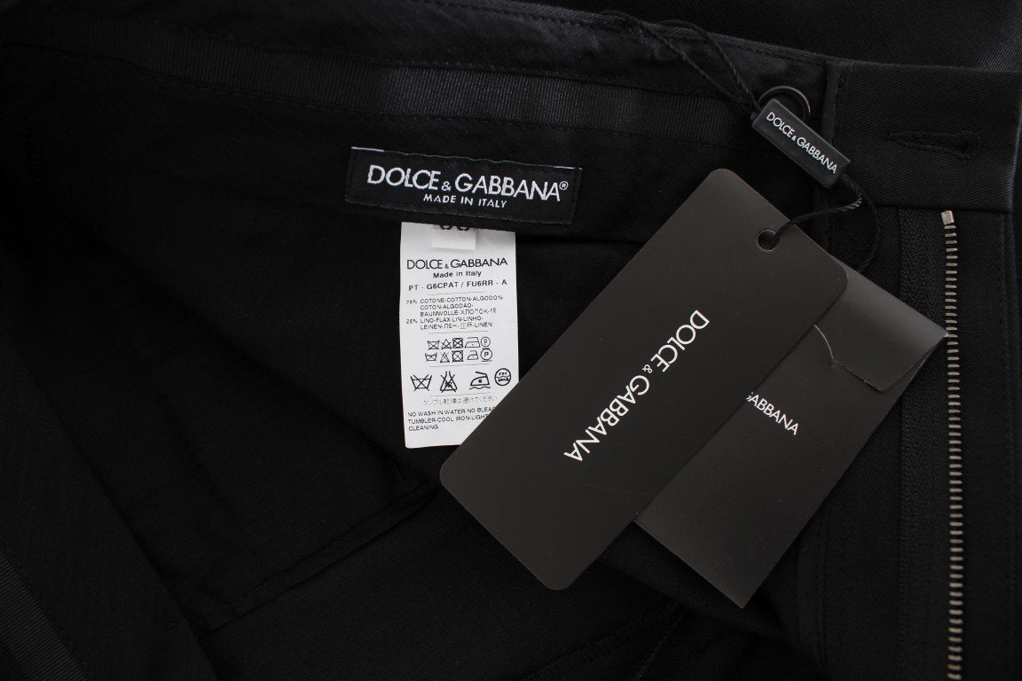 Black 3/4 Length Casual Pants