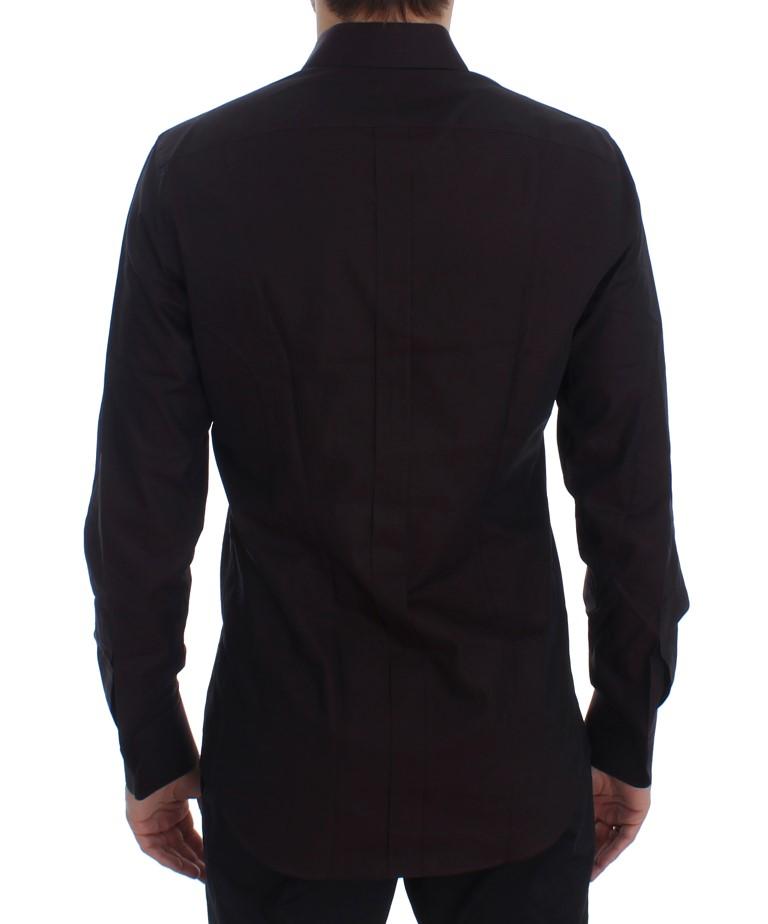 Purple Cotton Slim Fit GOLD Shirt
