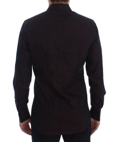 Purple Cotton Slim Fit GOLD Shirt