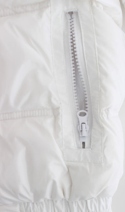 White puffer jacket/vest