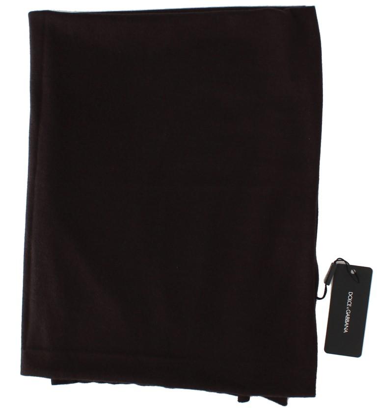 Brown Cashmere Knitted Scarf