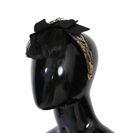 Gold Brocade Crystal Headband