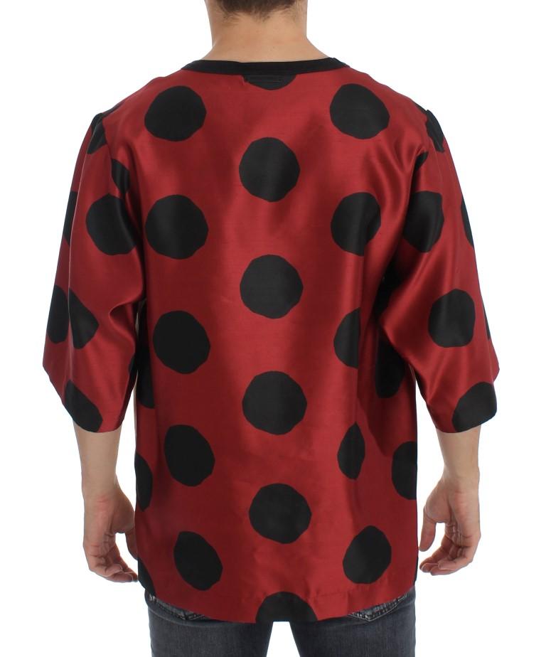 Bull Torero Red Silk Crewneck T-shirt