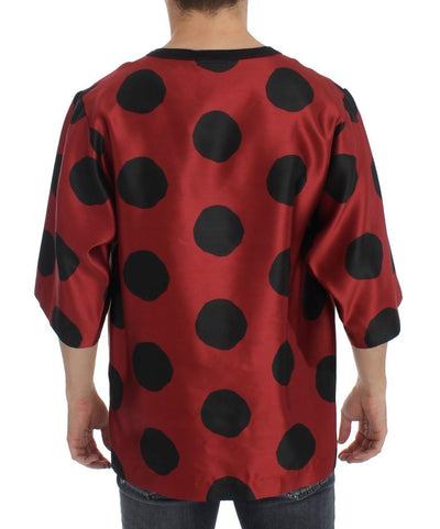 Bull Torero Red Silk Crewneck T-shirt