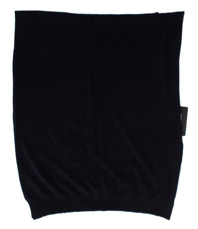 Blue Cashmere Knitted Scarf
