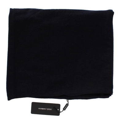 Blue Cashmere Knitted Scarf