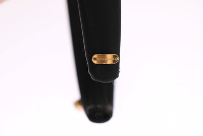Black Crystal Silk Brass Headband