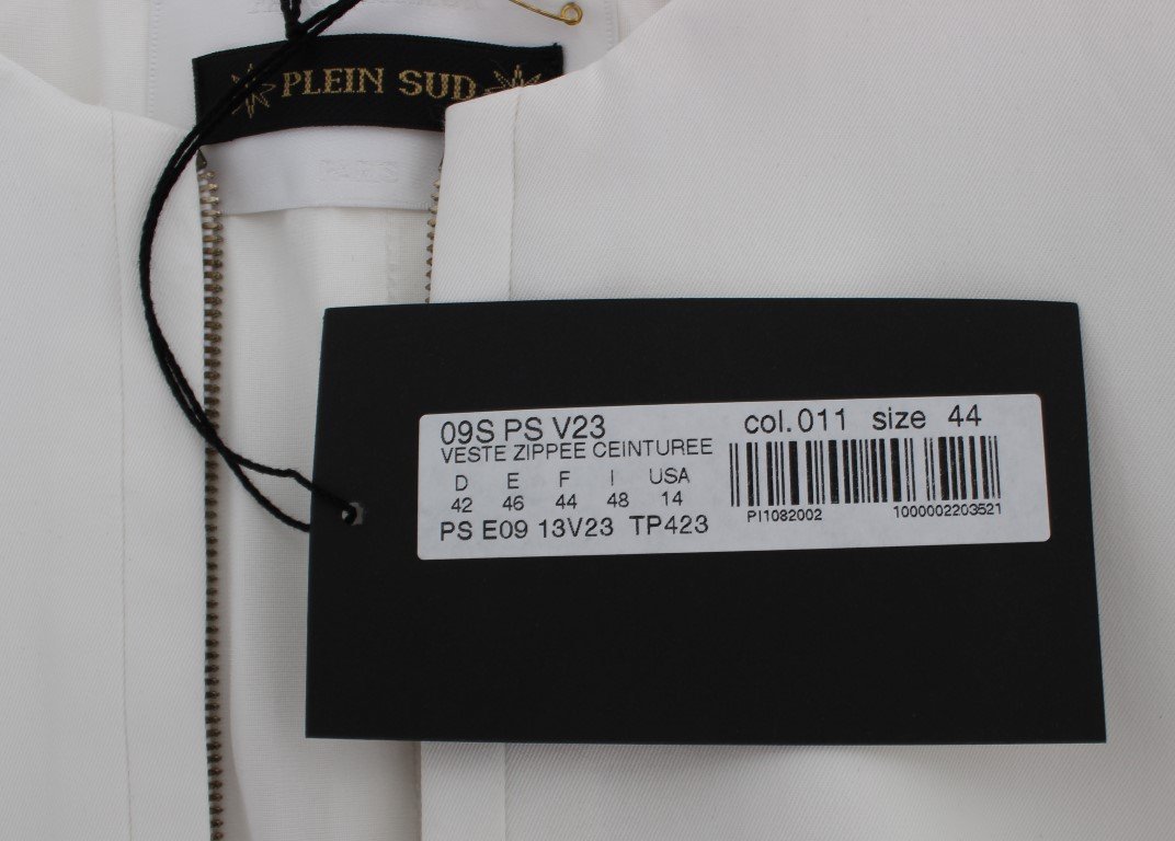 White Stretch Coat Jacket
