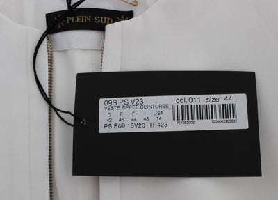 White Stretch Coat Jacket