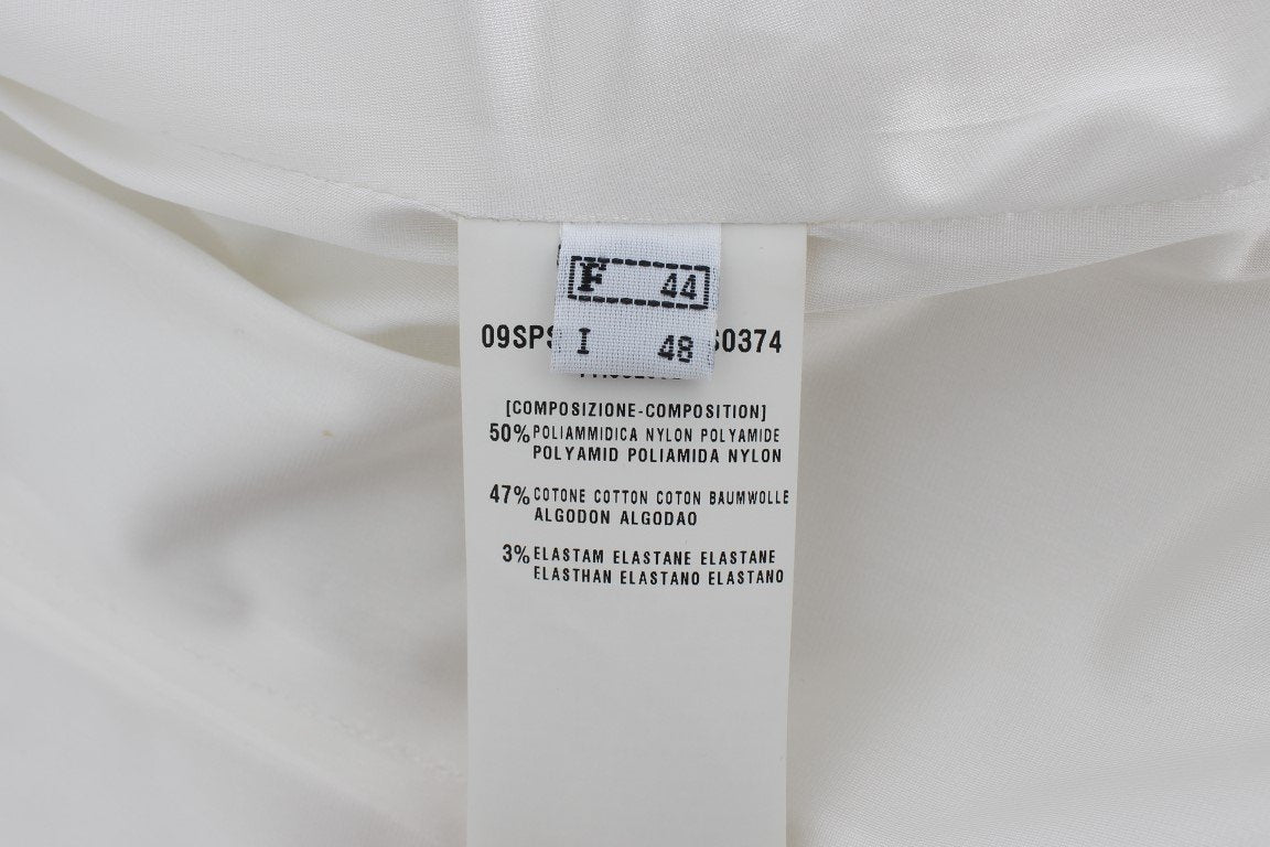 White Stretch Coat Jacket