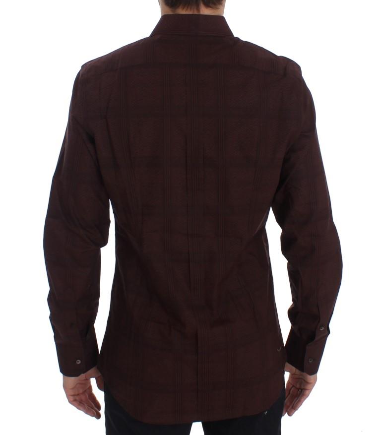 Bordeaux Cotton Slim Fit GOLD Shirt