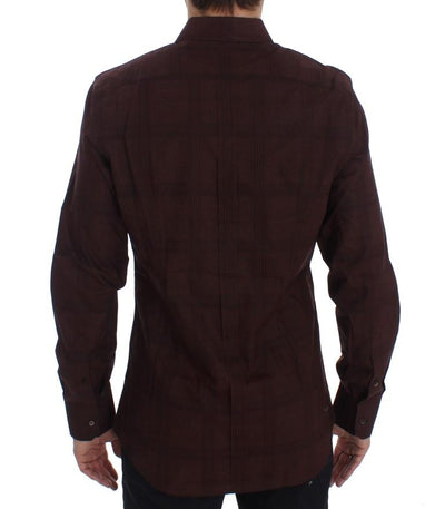 Bordeaux Cotton Slim Fit GOLD Shirt