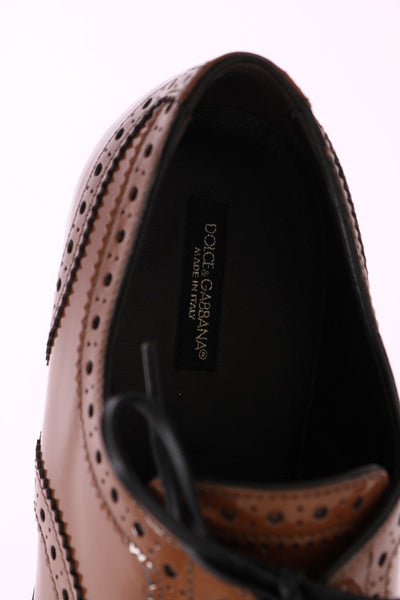 Brown Leather Wingtip Formal Shoes