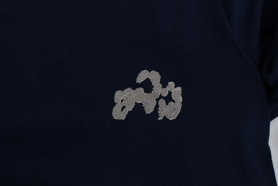 Blue Cotton Stretch T-Shirt