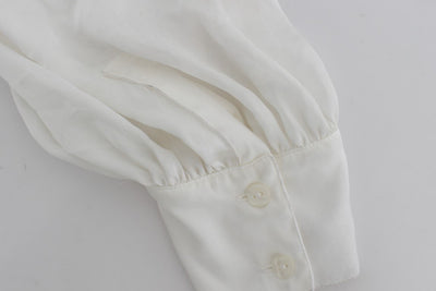 White Button Down Blouse Shirt