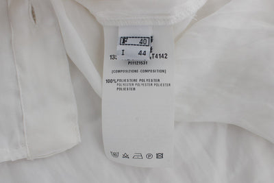 White Button Down Blouse Shirt