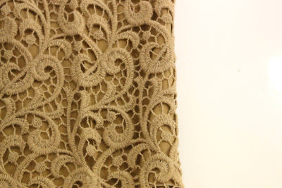 Beige wool shorts pants