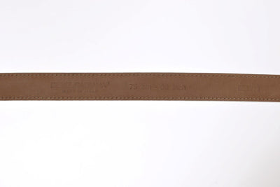 White leather belt