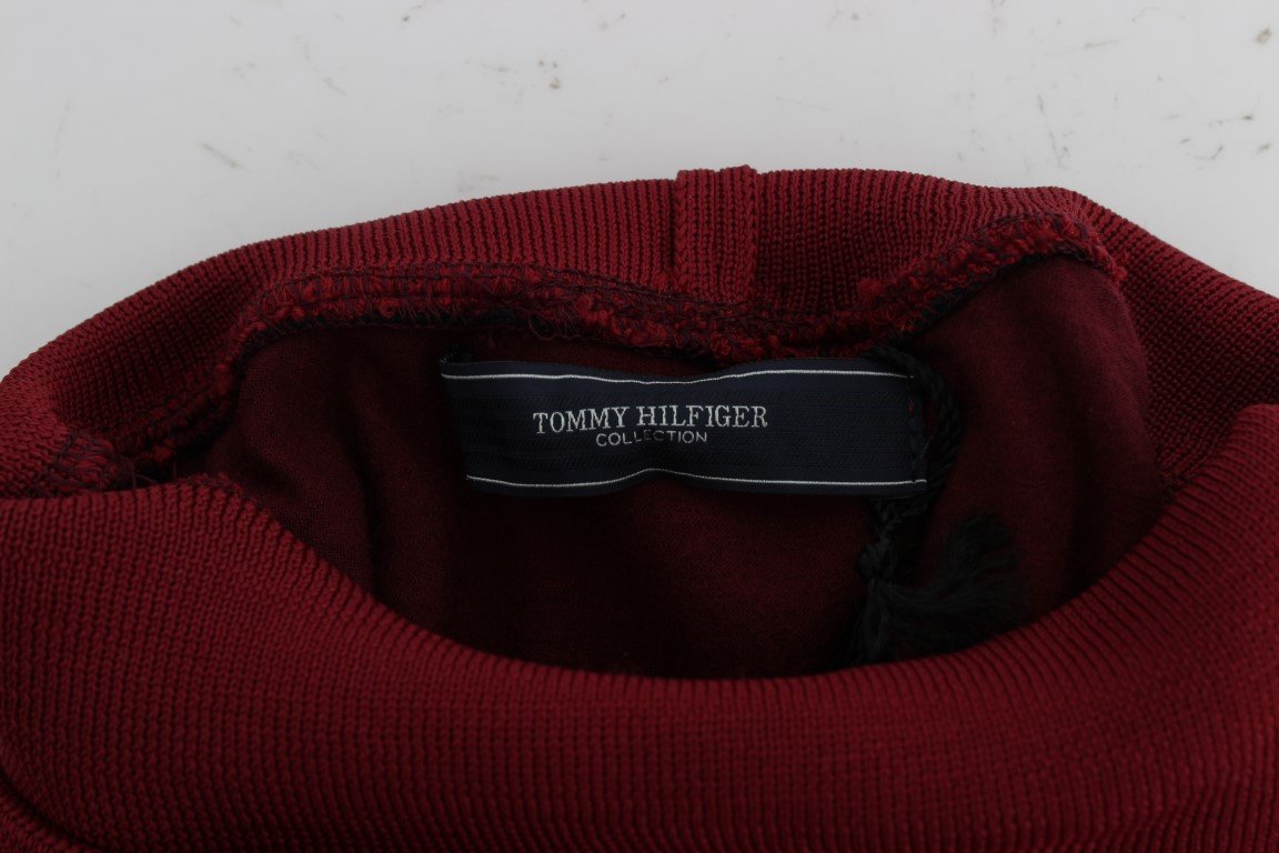 Bordeaux Wool Turtleneck Sweater