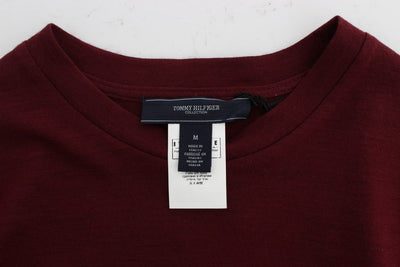 Bordeaux Wool Crewneck Sweater