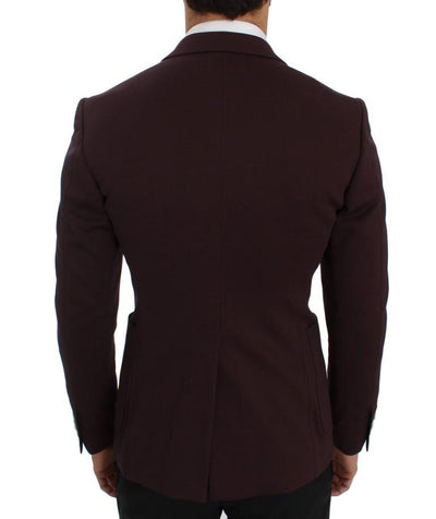 Purple Royal Crown Slim Fit Blazer Jacket