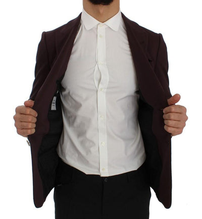 Purple Royal Crown Slim Fit Blazer Jacket
