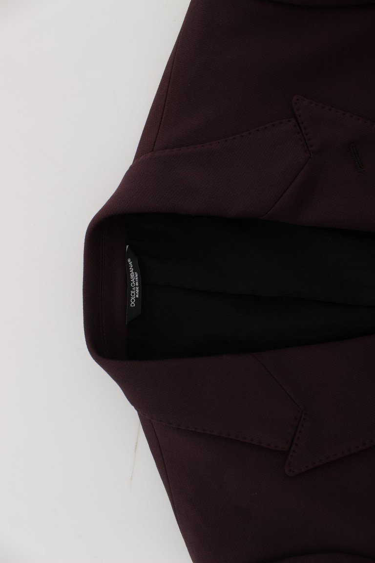 Purple Royal Crown Slim Fit Blazer Jacket