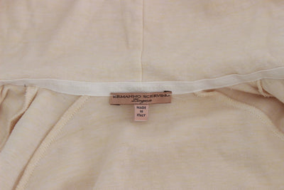 Beige Lace Hooded Zip Cardigan
